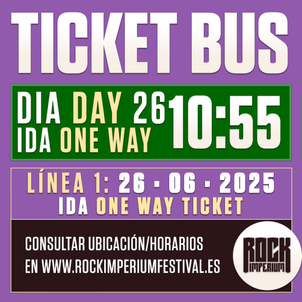 Bus Línea 1: 26 Junio 2025 · IDA · MAÑANA (Cartagena)