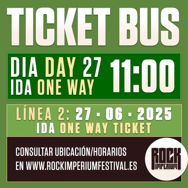 Bus Línea 2: 27 Junio 2025 · IDA · MAÑANA (Cartagena)