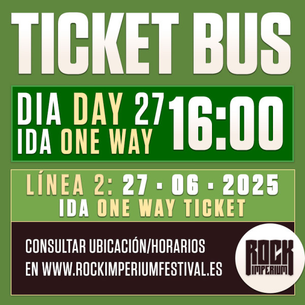 Bus Línea 2: 27 Junio 2025 · IDA · TARDE (Cartagena)