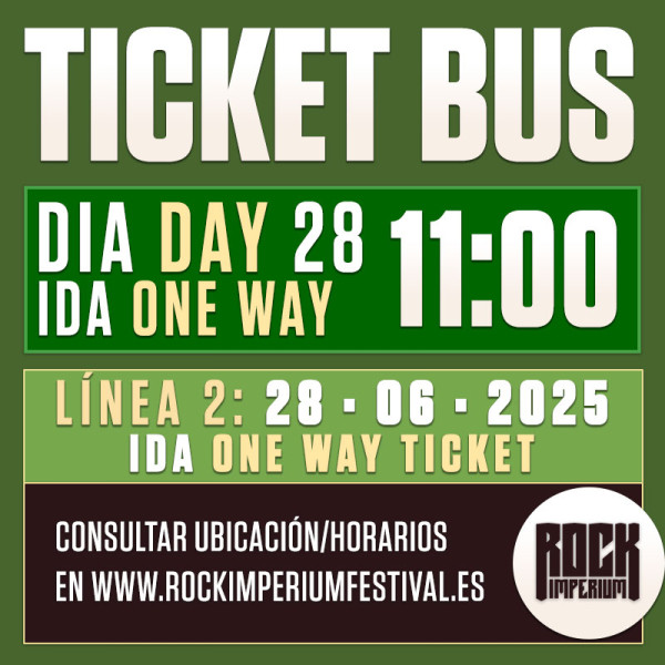 Bus Línea 2: 28 Junio 2025 · IDA · MAÑANA (Cartagena)