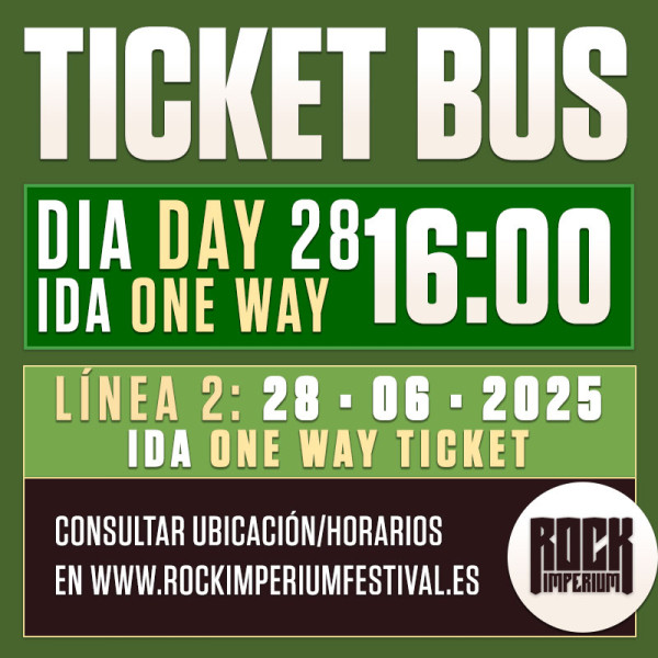 Bus Línea 2: 28 Junio 2025 · IDA · TARDE (Cartagena)