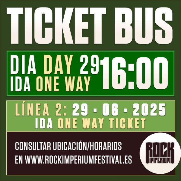 Bus Línea 2: 29 Junio 2025 · IDA · TARDE (Cartagena)