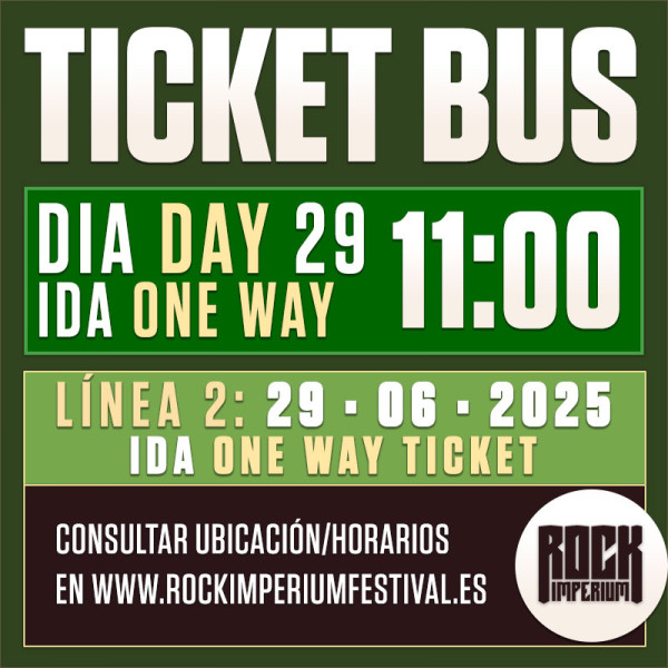 Bus Línea 2: 29 Junio 2025 · IDA · MAÑANA (Cartagena)