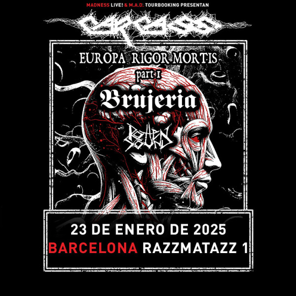 Carcass + Brujería + Rotten Sound (Barcelona)