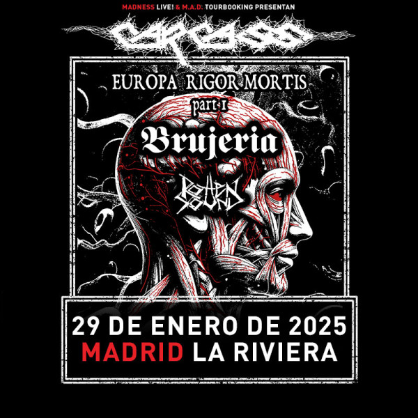 Carcass + Brujería + Rotten Sound (Madrid)