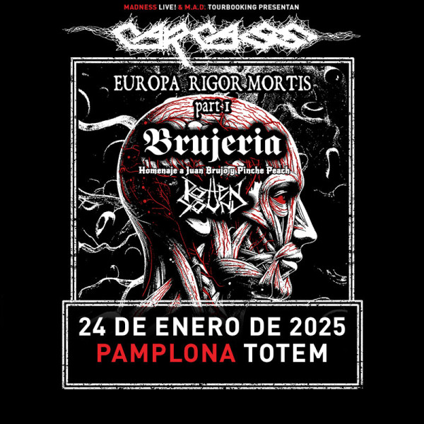 Carcass + Brujería + Rotten Sound (Pamplona)