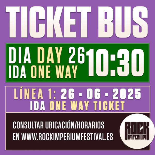 Bus Línea 1: 26 Junio 2025 · IDA · MAÑANA (Cartagena)