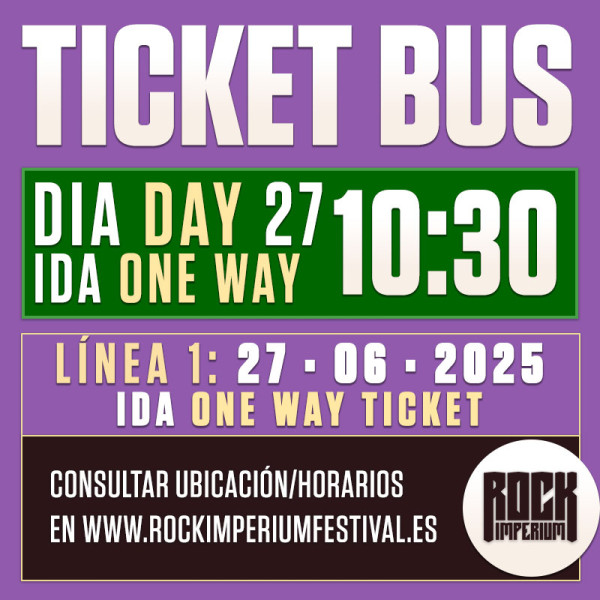 Bus Línea 1: 27 Junio 2025 · IDA · MAÑANA (Cartagena)