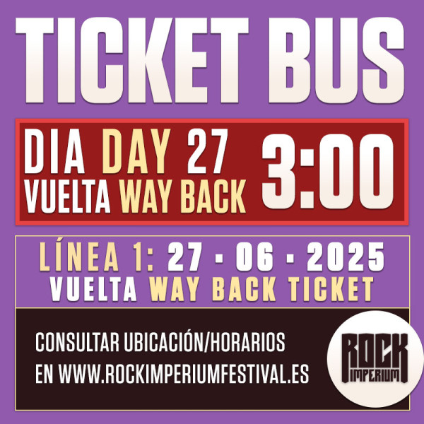 Bus Line 1: 27 June 2025 · WAY BACK (Cartagena)