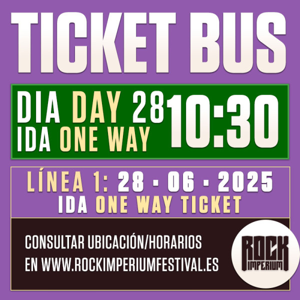 Bus Línea 1: 28 Junio 2025 · IDA · MAÑANA (Cartagena)