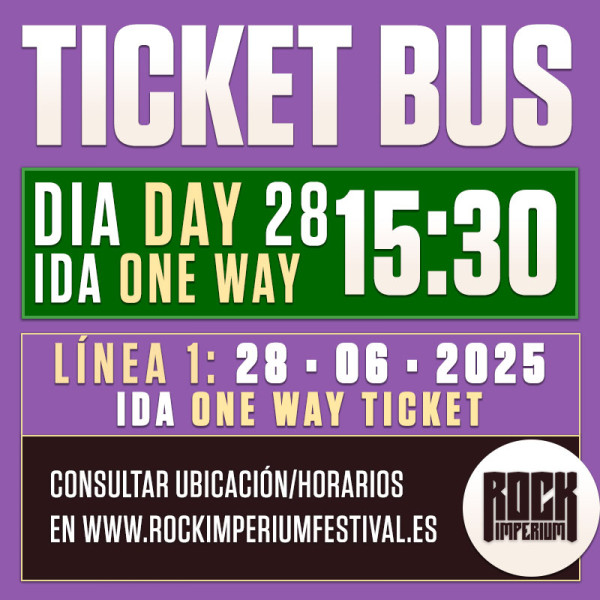 Bus Línea 1: 28 Junio 2025 · IDA · TARDE (Cartagena)