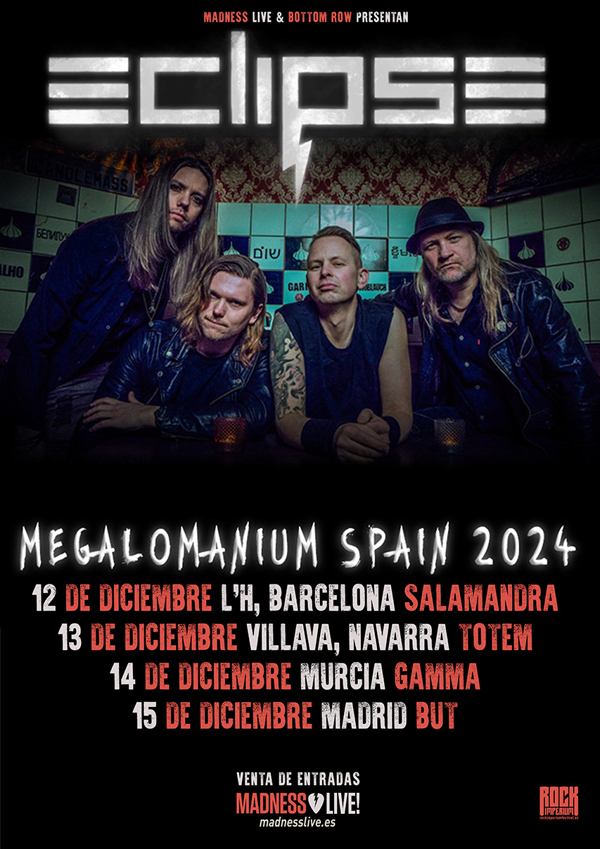 Los Suecos Eclipse Anuncian Fechas Tras Su Éxito En El Rock Imperium