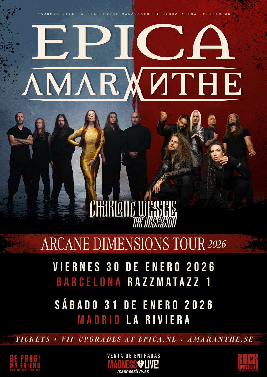 Epica & Amaranthe: Gira Europea ‘Arcane Dimensions’