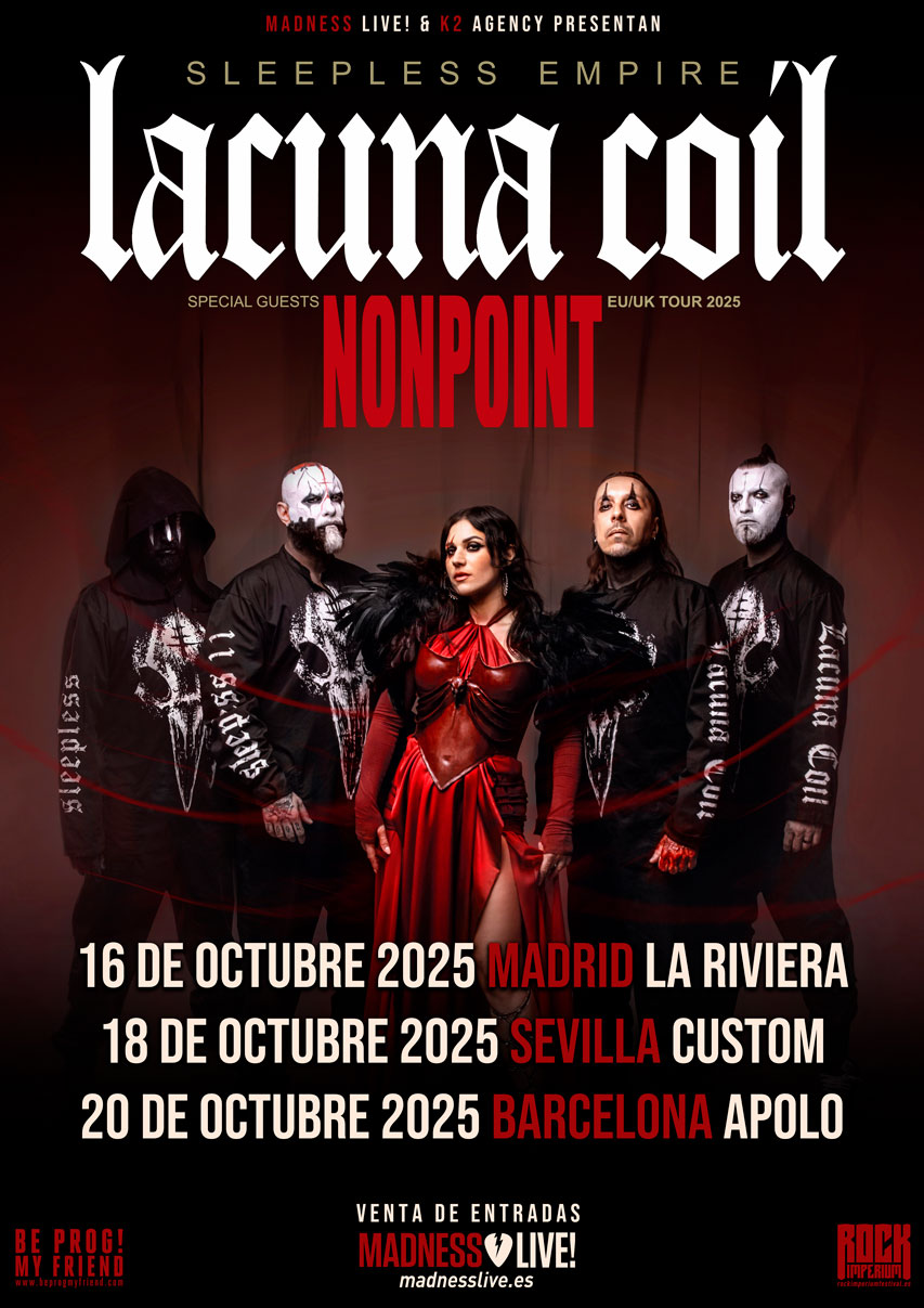 Lacuna Coil Regresan A España En Octubre Con “Sleepless Empire”