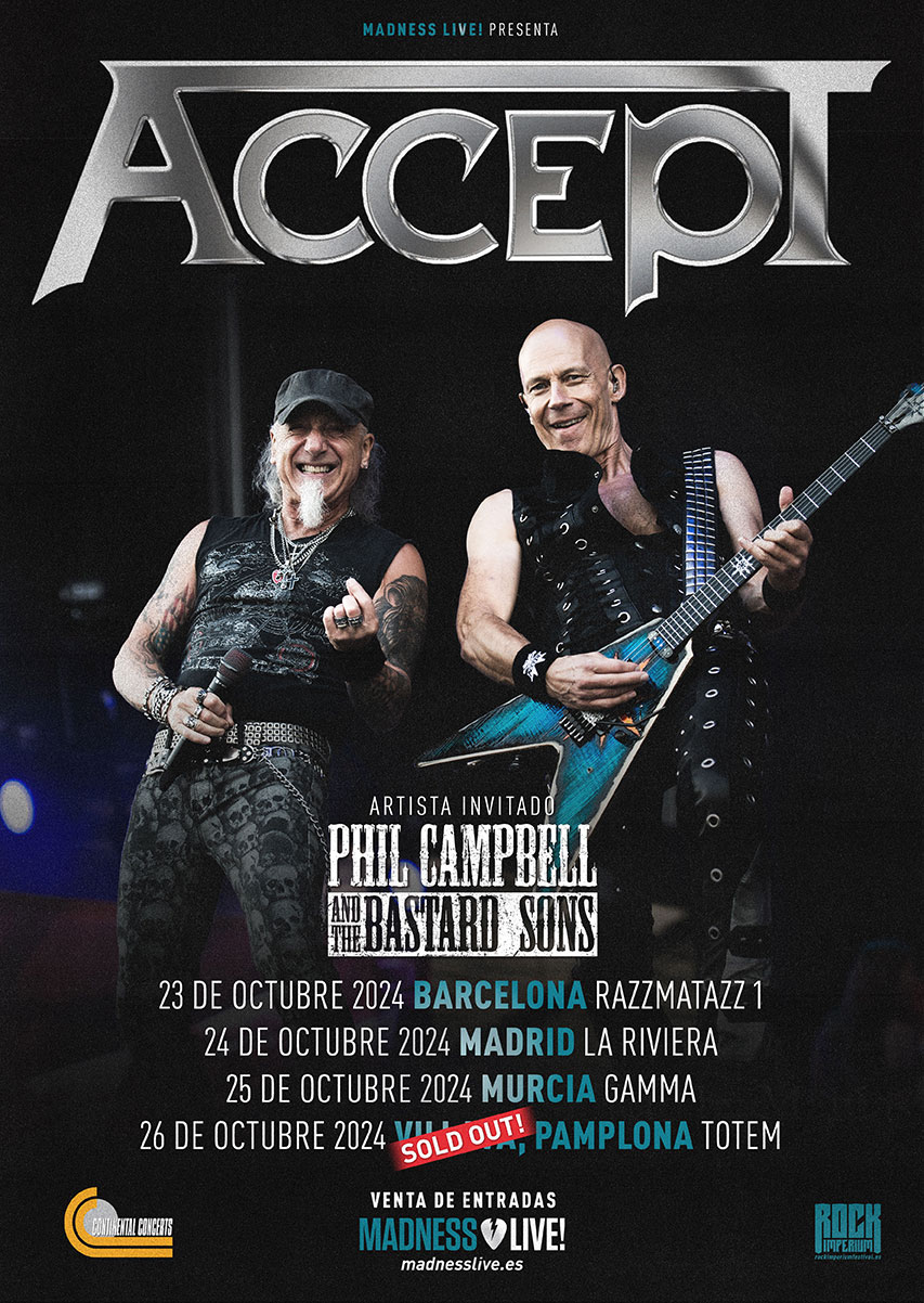 Gira en salas de Accept en 2024