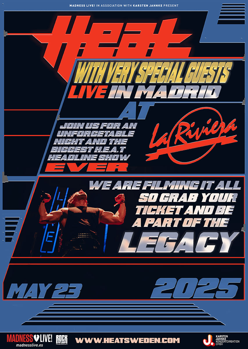 Concierto de H.E.A.T en mayo de 2025 en La Riviera de Madrid