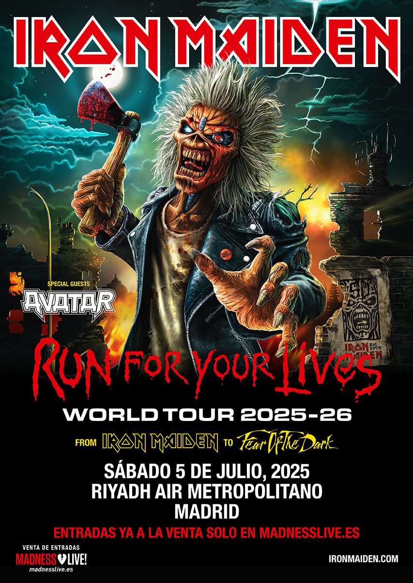 Iron Maiden Run For Your Lives Tour España 2025