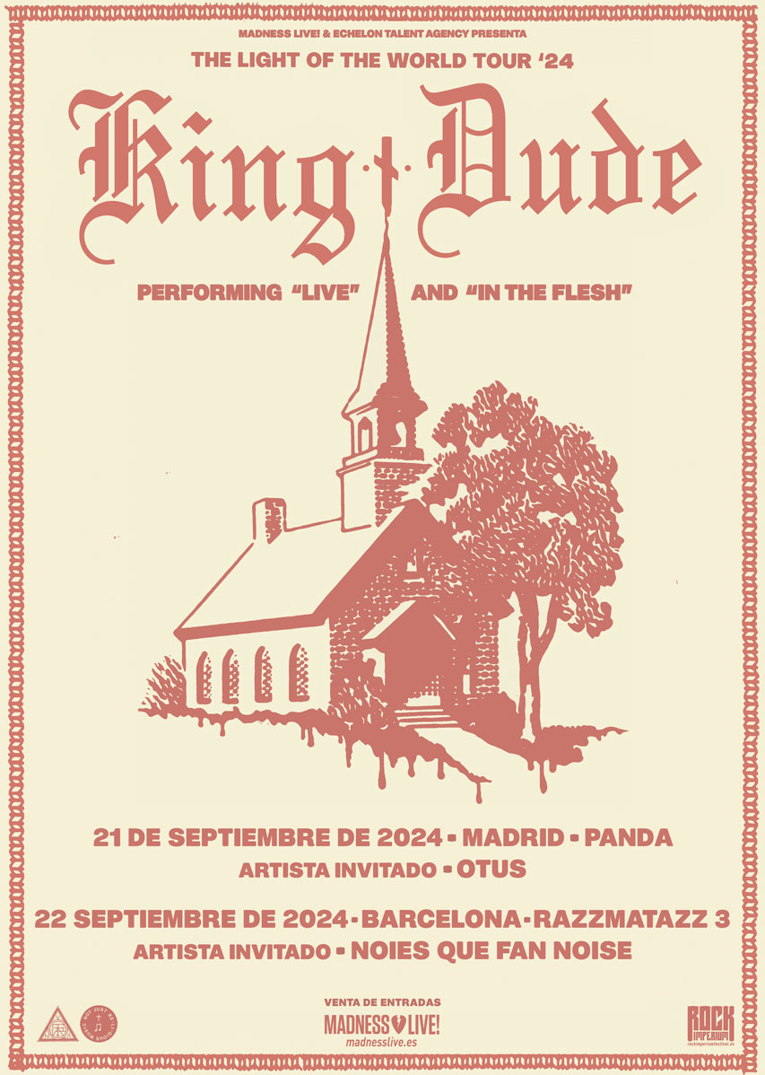 King Dude Llega A España Con ‘The Light Of The World Tour’